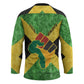 Marcus Garvey Hockey Jersey Jamaican Flag Theme African Fist Civil Rights Symbol Pan African Tribute Design - African Pride