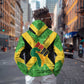 Marcus Garvey Hoodie Jamaican Flag Theme African Fist Civil Rights Symbol Pan African Tribute Design - African Pride