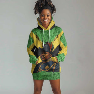 Marcus Garvey Hoodie Dress Jamaican Flag Theme African Fist Civil Rights Symbol Pan African Tribute Design - African Pride