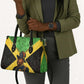 Marcus Garvey Leather Bag Jamaican Flag Theme African Fist Civil Rights Symbol Pan African Tribute Design - African Pride