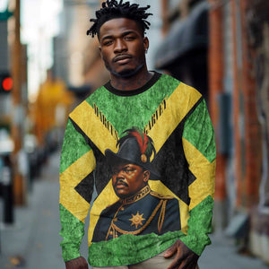 Marcus Garvey Long Sleeve Shirt Jamaican Flag Theme African Fist Civil Rights Symbol Pan African Tribute Design - African Pride