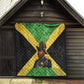 Marcus Garvey Quilt Jamaican Flag Theme African Fist Civil Rights Symbol Pan African Tribute Design - African Pride