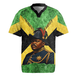 Marcus Garvey Rugby Jersey Jamaican Flag Theme African Fist Civil Rights Symbol Pan African Tribute Design TS04