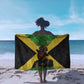 Marcus Garvey Sarong Jamaican Flag Theme African Fist Civil Rights Symbol Pan African Tribute Design - African Pride