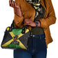 Marcus Garvey Shoulder Handbag Jamaican Flag Theme African Fist Civil Rights Symbol Pan African Tribute Design - African Pride