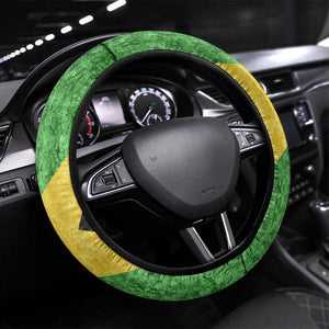 Marcus Garvey Steering Wheel Cover Jamaican Flag Theme African Fist Civil Rights Symbol Pan African Tribute Design - African Pride