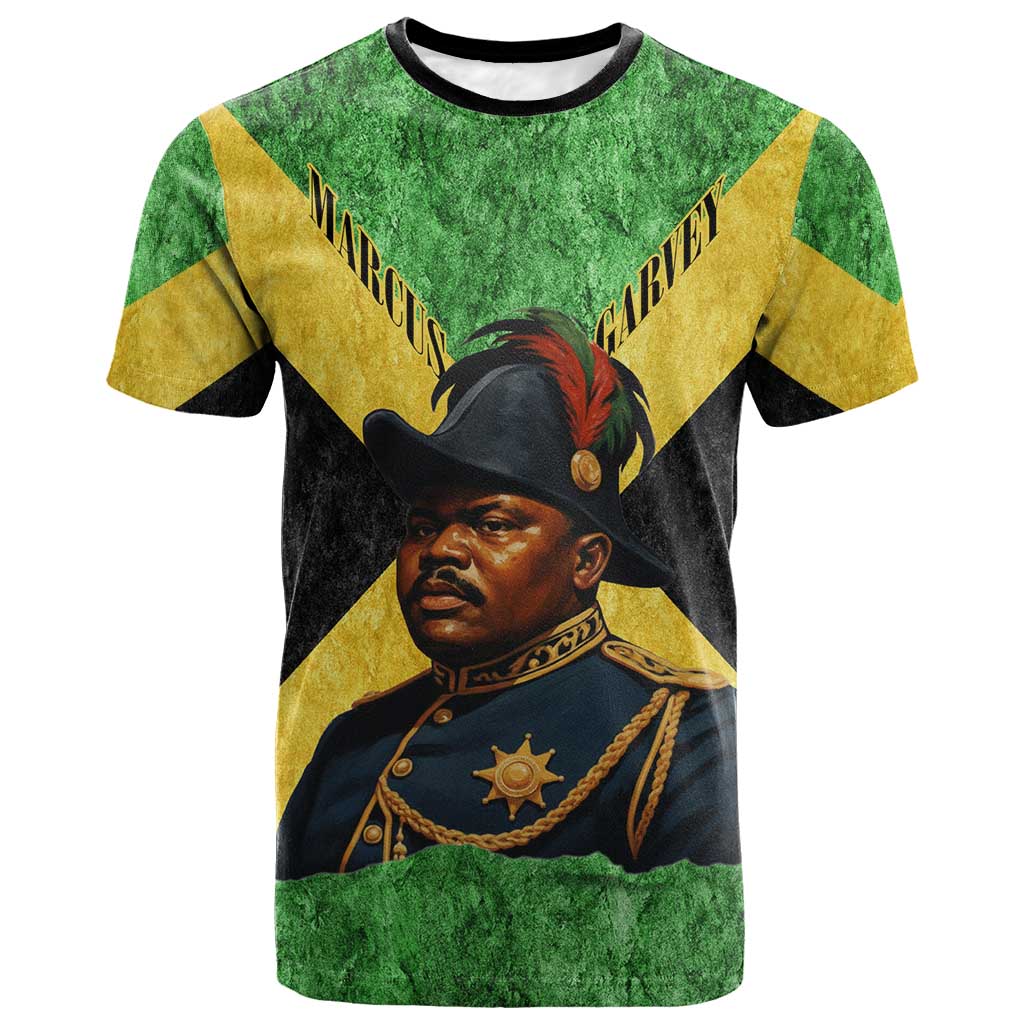 Marcus Garvey T shirt Jamaican Flag Theme African Fist Civil Rights Symbol Pan African Tribute Design TS04