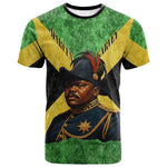 Marcus Garvey T shirt Jamaican Flag Theme African Fist Civil Rights Symbol Pan African Tribute Design TS04