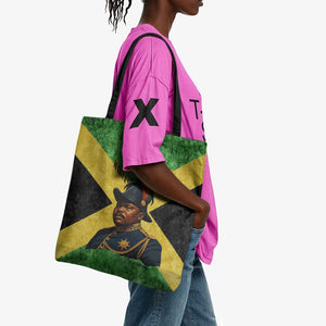 Marcus Garvey Tote Bag Jamaican Flag Theme African Fist Civil Rights Symbol Pan African Tribute Design - African Pride