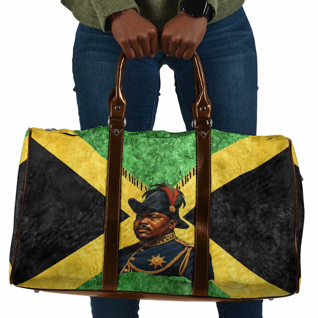 Marcus Garvey Travel Bag Jamaican Flag Theme African Fist Civil Rights Symbol Pan African Tribute Design - African Pride