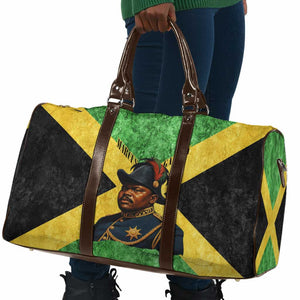 Marcus Garvey Travel Bag Jamaican Flag Theme African Fist Civil Rights Symbol Pan African Tribute Design - African Pride