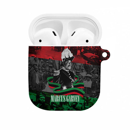 Marcus Garvey AirPods Case Collage Design Progress Is the Attraction Quote Pan African Movement Tribute - African Pride