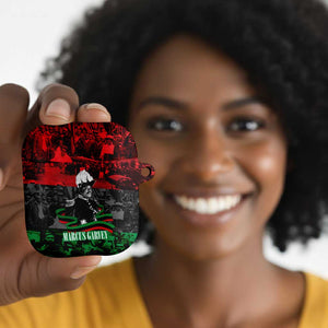 Marcus Garvey AirPods Case Collage Design Progress Is the Attraction Quote Pan African Movement Tribute - African Pride