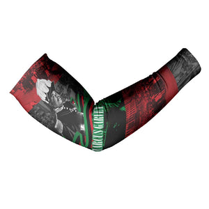 Marcus Garvey Arm Sleeves Collage Design Progress Is the Attraction Quote Pan African Movement Tribute - African Pride