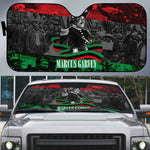 Marcus Garvey Auto Sun Shade Collage Design Progress Is the Attraction Quote Pan African Movement Tribute - African Pride