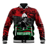 Marcus Garvey Baseball Jacket Collage Design Progress Is the Attraction Quote Pan African Movement Tribute - African Pride