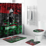 Marcus Garvey Bathroom Set Collage Design Progress Is the Attraction Quote Pan African Movement Tribute - African Pride