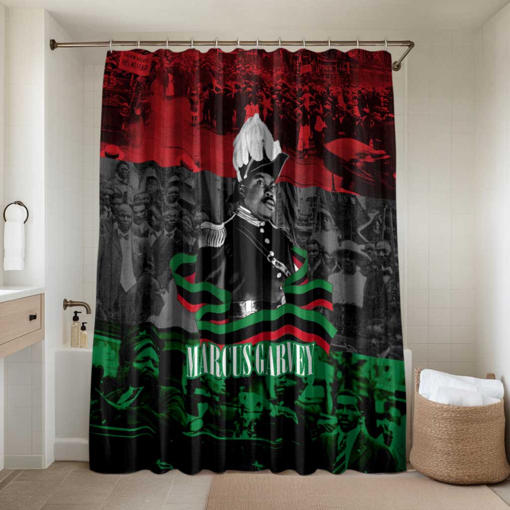 Marcus Garvey Bathroom Set Collage Design Progress Is the Attraction Quote Pan African Movement Tribute - African Pride