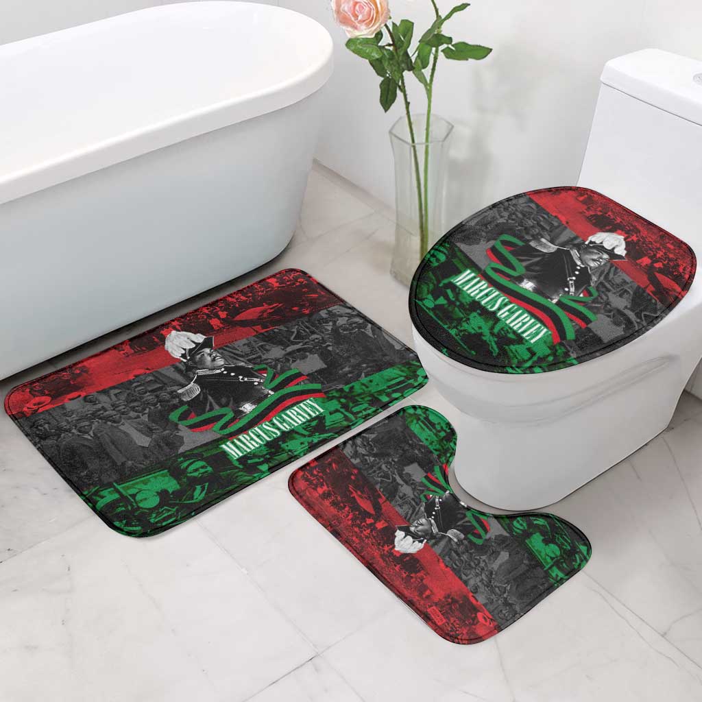 Marcus Garvey Bathroom Set Collage Design Progress Is the Attraction Quote Pan African Movement Tribute - African Pride