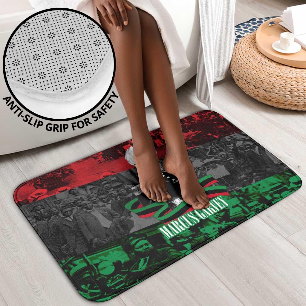 Marcus Garvey Bathroom Set Collage Design Progress Is the Attraction Quote Pan African Movement Tribute - African Pride