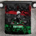 Marcus Garvey Bedding Set Collage Design Progress Is the Attraction Quote Pan African Movement Tribute - African Pride