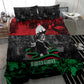 Marcus Garvey Bedding Set Collage Design Progress Is the Attraction Quote Pan African Movement Tribute - African Pride
