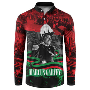Marcus Garvey Button Sweatshirt Collage Design Progress Is the Attraction Quote Pan African Movement Tribute