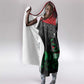 Marcus Garvey Hooded Blanket Collage Design Progress Is the Attraction Quote Pan African Movement Tribute - African Pride
