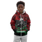 Marcus Garvey Kid Hoodie Collage Design Progress Is the Attraction Quote Pan African Movement Tribute - African Pride