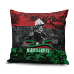 Marcus Garvey Pillow Cover Collage Design Progress Is the Attraction Quote Pan African Movement Tribute - African Pride