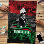 Marcus Garvey Puzzle Collage Design Progress Is the Attraction Quote Pan African Movement Tribute - African Pride
