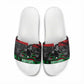 Marcus Garvey Slide Sandals Collage Design Progress Is the Attraction Quote Pan African Movement Tribute - African Pride