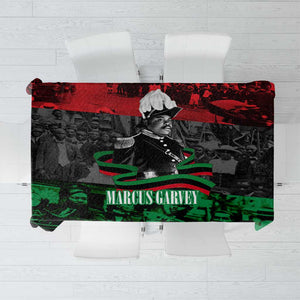 Marcus Garvey Tablecloth Collage Design Progress Is the Attraction Quote Pan African Movement Tribute - African Pride