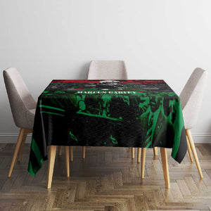 Marcus Garvey Tablecloth Collage Design Progress Is the Attraction Quote Pan African Movement Tribute - African Pride