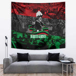 Marcus Garvey Tapestry Collage Design Progress Is the Attraction Quote Pan African Movement Tribute - African Pride