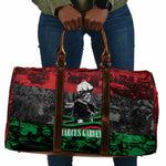 Marcus Garvey Travel Bag Collage Design Progress Is the Attraction Quote Pan African Movement Tribute - African Pride