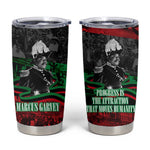 Marcus Garvey Tumbler Cup Collage Design Progress Is the Attraction Quote Pan African Movement Tribute - African Pride