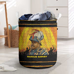 Marcus Garvey Laundry Basket Yellow African Pattern Design Pan African Flag Civil Rights Movement Tribute - African Pride