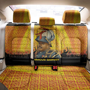 Marcus Garvey Back Car Seat Cover Yellow African Pattern Design Pan African Flag Civil Rights Movement Tribute - African Pride