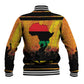 Marcus Garvey Baseball Jacket Yellow African Pattern Design Pan African Flag Civil Rights Movement Tribute - African Pride