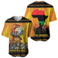 Marcus Garvey Baseball Jersey Yellow African Pattern Design Pan African Flag Civil Rights Movement Tribute TS04