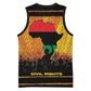 Marcus Garvey Basketball Jersey Yellow African Pattern Design Pan African Flag Civil Rights Movement Tribute - African Pride