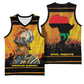Marcus Garvey Basketball Jersey Yellow African Pattern Design Pan African Flag Civil Rights Movement Tribute - African Pride