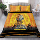 Marcus Garvey Bedding Set Yellow African Pattern Design Pan African Flag Civil Rights Movement Tribute - African Pride
