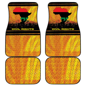 Marcus Garvey Car Mats Yellow African Pattern Design Pan African Flag Civil Rights Movement Tribute - African Pride