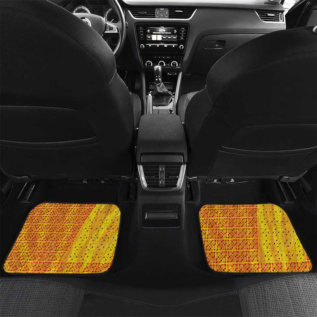 Marcus Garvey Car Mats Yellow African Pattern Design Pan African Flag Civil Rights Movement Tribute - African Pride