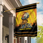 Marcus Garvey Garden Flag Yellow African Pattern Design Pan African Flag Civil Rights Movement Tribute - African Pride