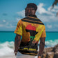 Marcus Garvey Hawaiian Shirt Yellow African Pattern Design Pan African Flag Civil Rights Movement Tribute TS04