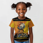 Marcus Garvey Kid T shirt Yellow African Pattern Design Pan African Flag Civil Rights Movement Tribute TS04
