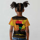 Marcus Garvey Kid T shirt Yellow African Pattern Design Pan African Flag Civil Rights Movement Tribute TS04